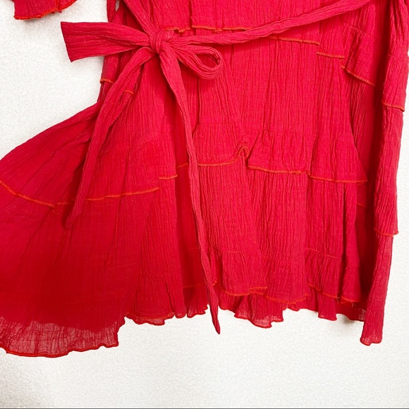 {Showpo.} tie waist tiered mini dress - Picture 5 of 8